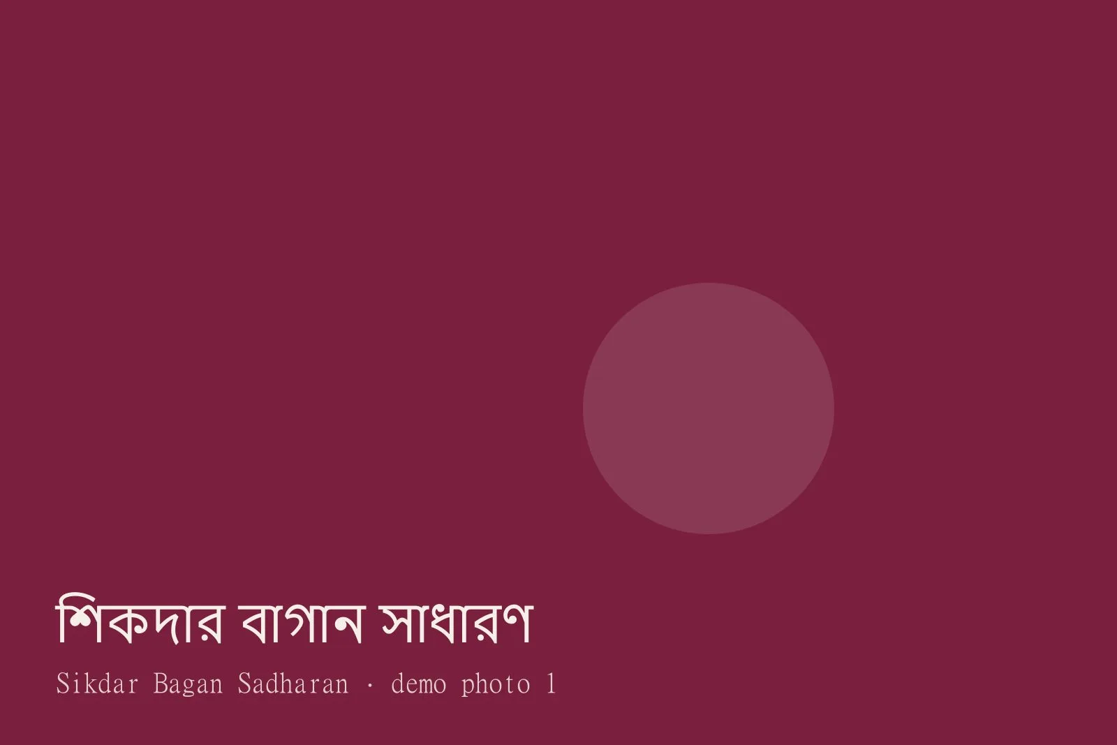 Sikdar Bagan Sadharan — Photos 1