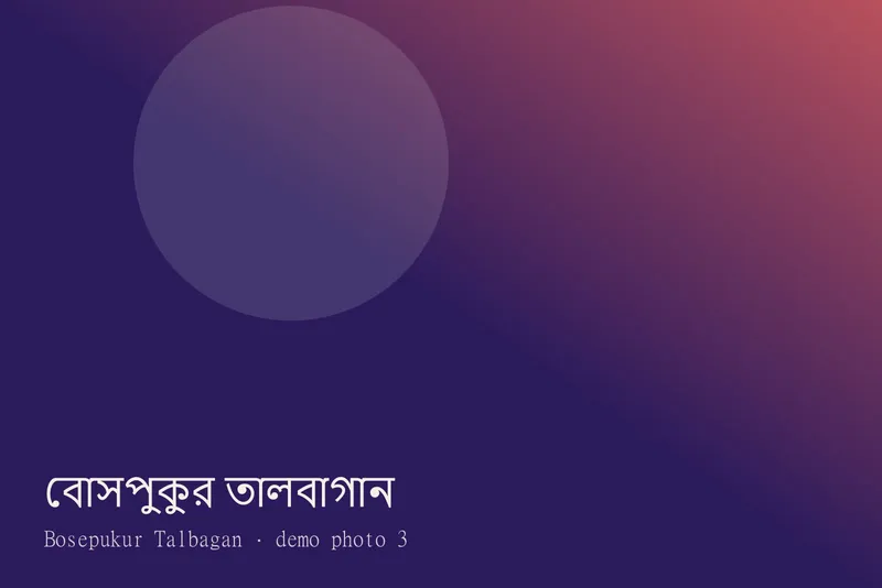 Bosepukur Talbagan — ছবি 3